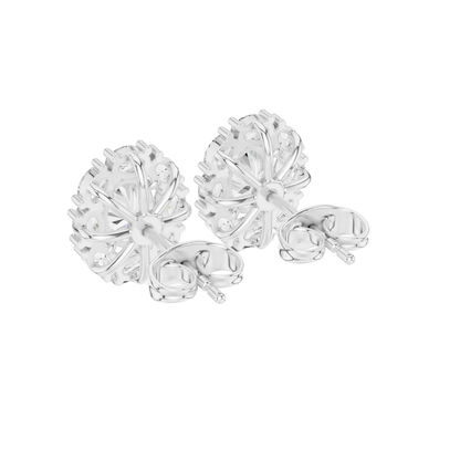 Oval Cut Dimond Earring 14 k Gold jwellery For wommen |pure carat