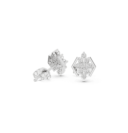Round Cut Diamond Yellow Gold 14 K Earring For Wommen |pure carat