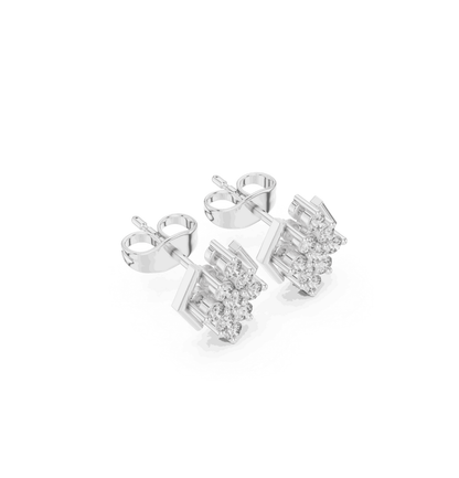 Round Cut Diamond Yellow Gold 14 K Earring For Wommen |pure carat
