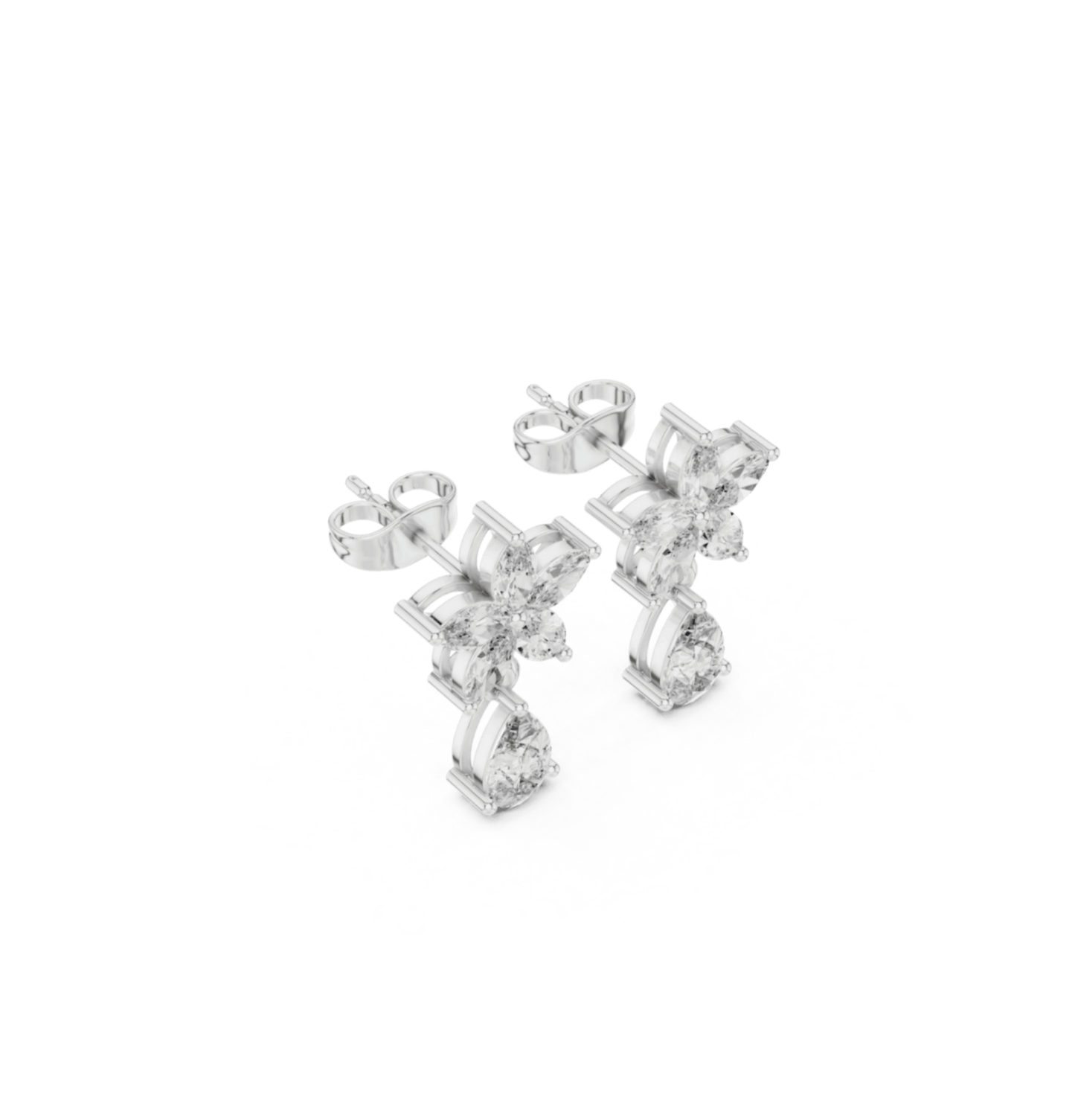 PRS / MRQ Cut Diamond Rose Gold 14 K Earring For Wommen |pure carat