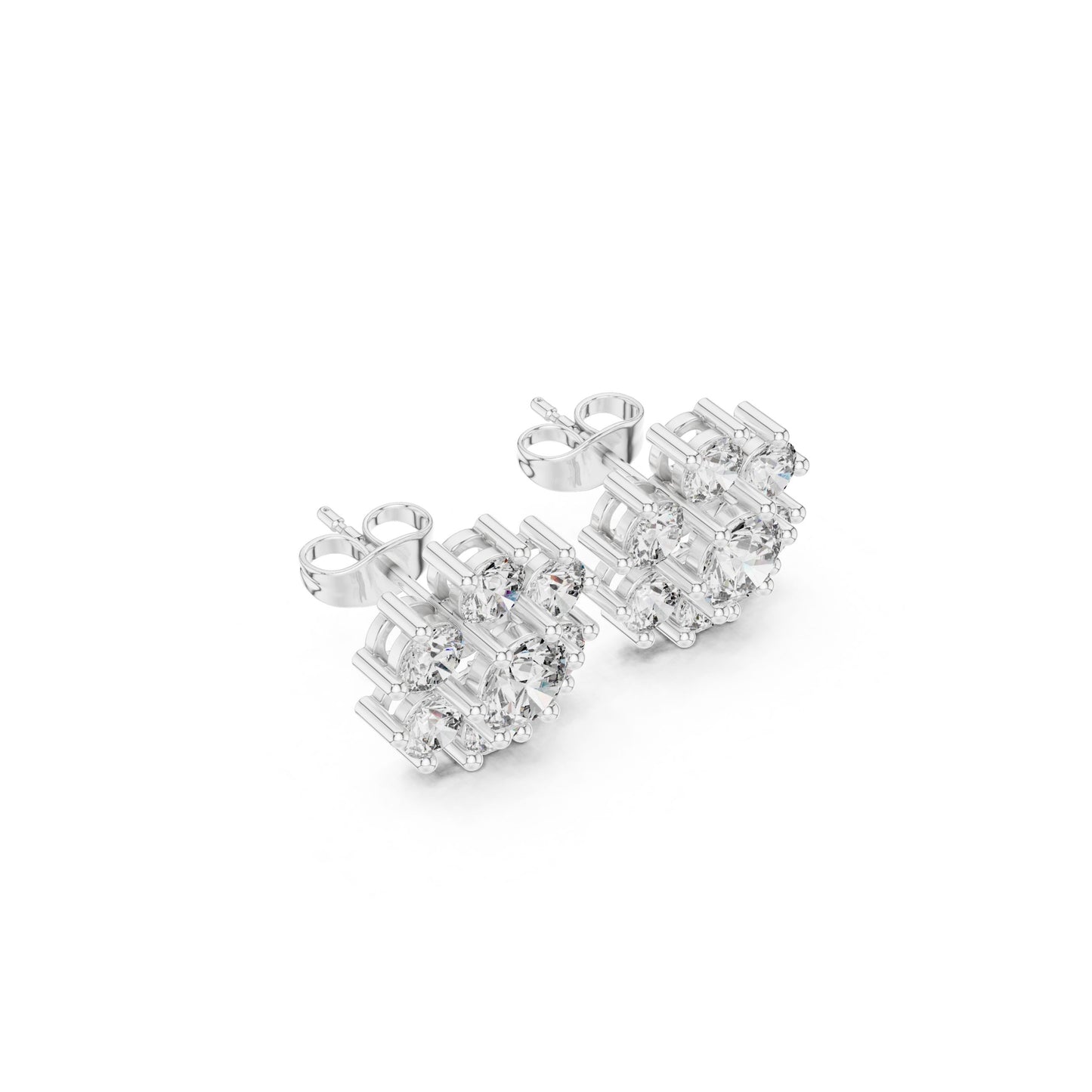 Round Cut Diamond Yellow Gold 14 K Earring For Wommen |pure carat