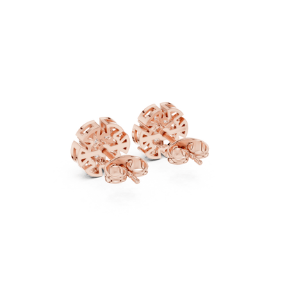 Round Cut Diamond Yellow Gold 14 K Earring For Wommen |pure carat