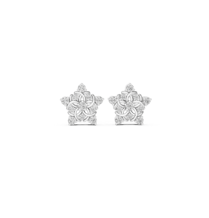 Round Cut Diamond Yellow Gold 14 K Earring For Wommen |pure carat