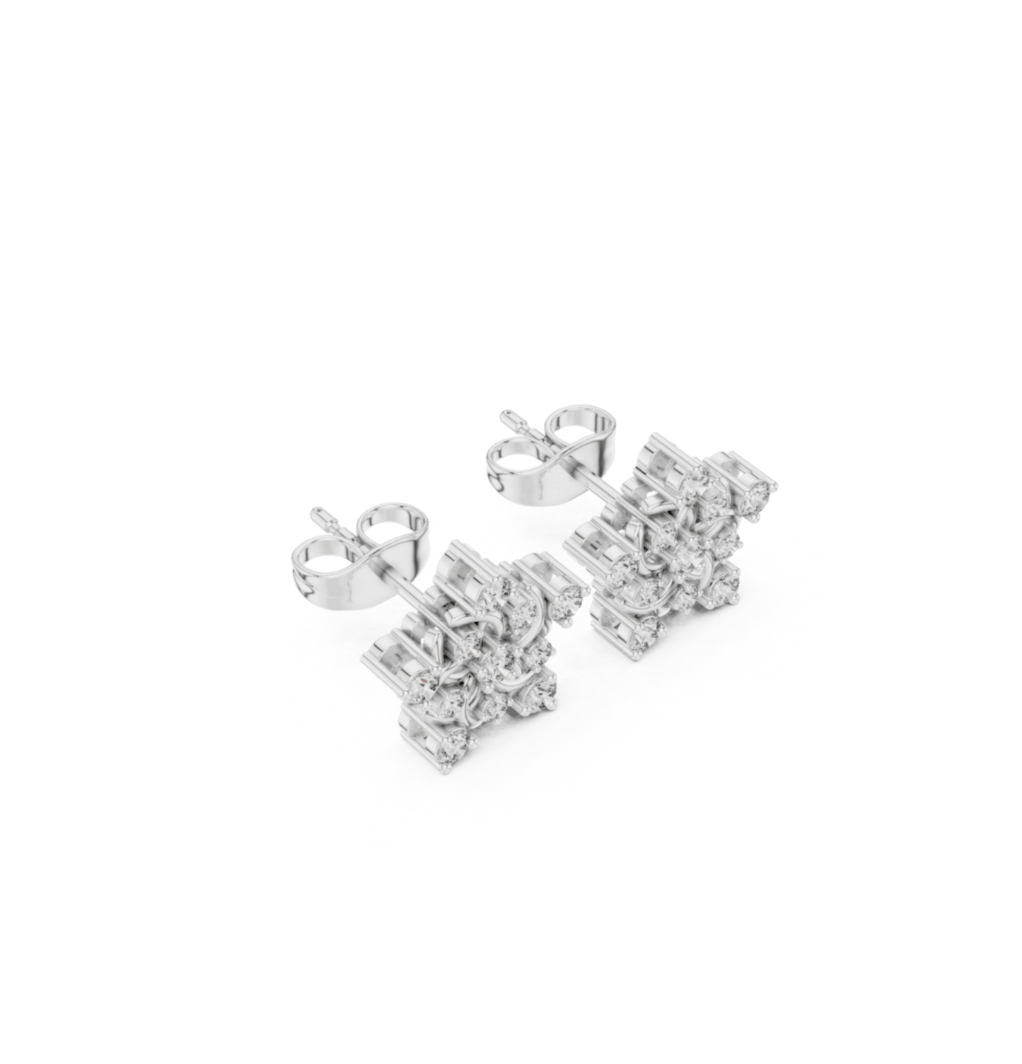 Round Cut Diamond Yellow Gold 14 K Earring For Wommen |pure carat