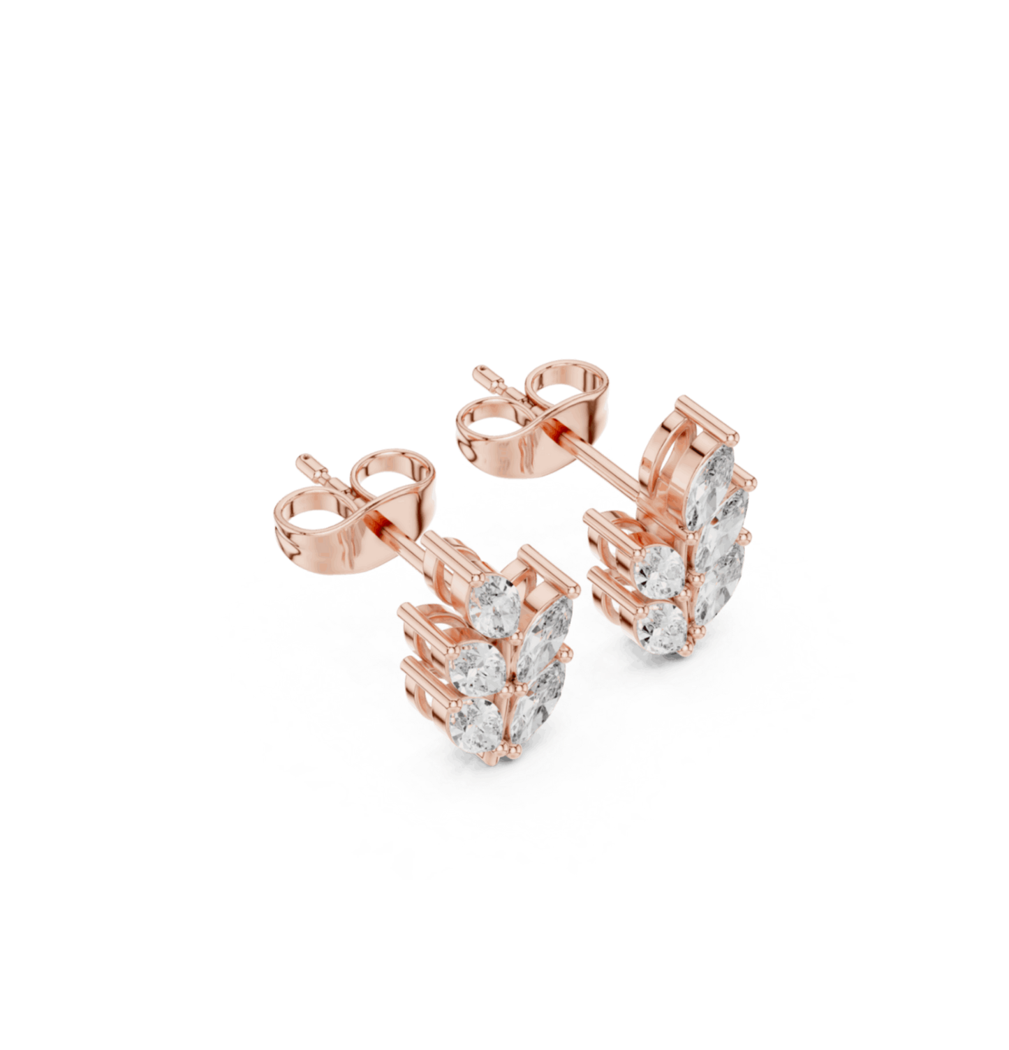 MRQ Cut Diamond Yellow Gold 14 K Earring For Wommen |pure carat