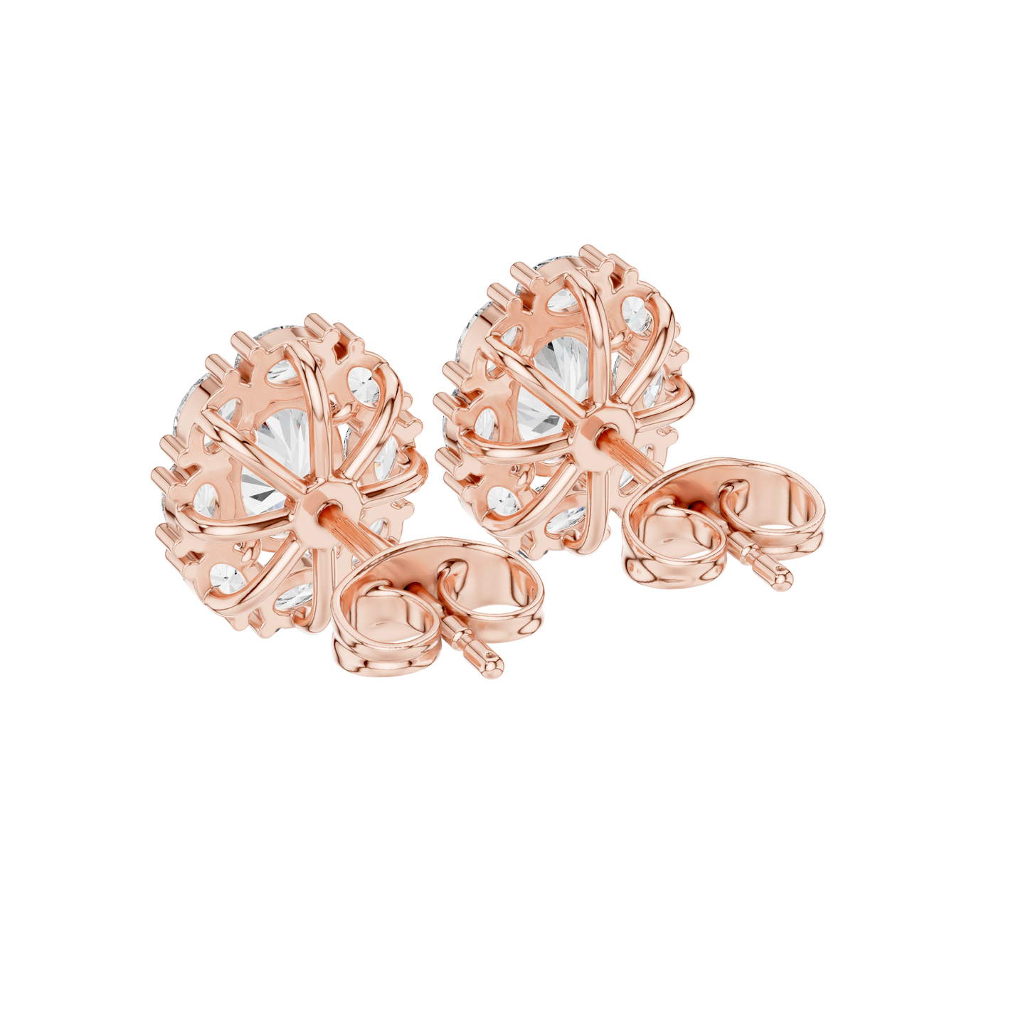 Oval Cut Dimond Earring 14 k Gold jwellery For wommen |pure carat