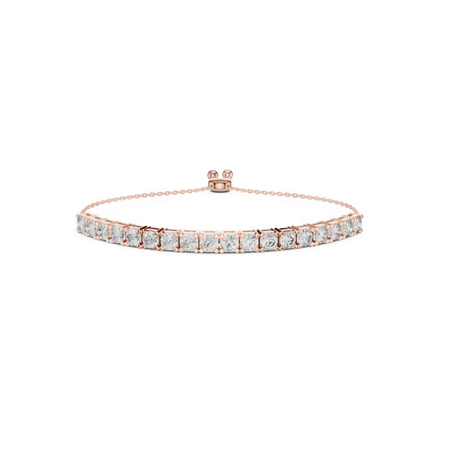 Women’s Party Wear Bracelet in 14K Yellow Gold with Round Lab-Grown Diamonds - Pure Carat