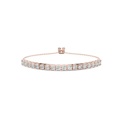 Women’s Party Wear Bracelet in 14K Yellow Gold with Round Lab-Grown Diamonds - Pure Carat