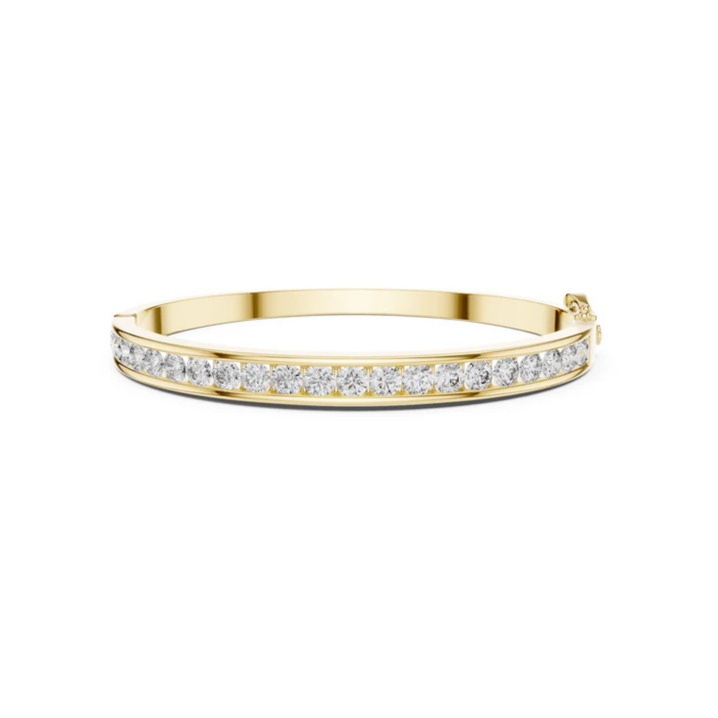 18K Yellow Gold Round Lab-Grown Diamond Bracelet for Women - Everyday Wear - Pure Carat