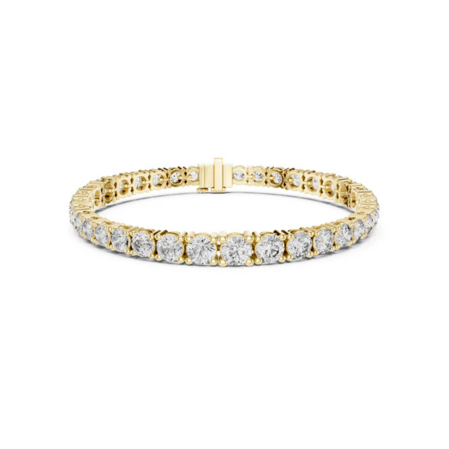 Women’s Wedding Bracelet in 18K Rose Gold – Round Lab-Grown Diamond Design - Pure Carat