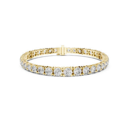Women’s Wedding Bracelet in 18K Rose Gold – Round Lab-Grown Diamond Design - Pure Carat