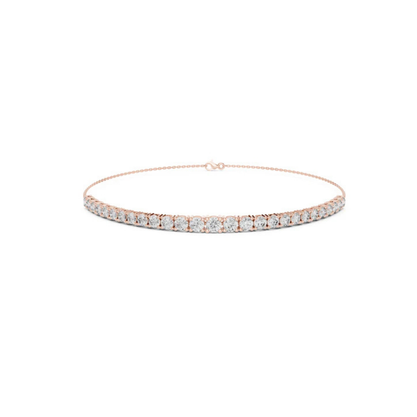 14K Yellow Gold Round Cut Lab-Grown Diamond Bracelet for Women – Pure Carat