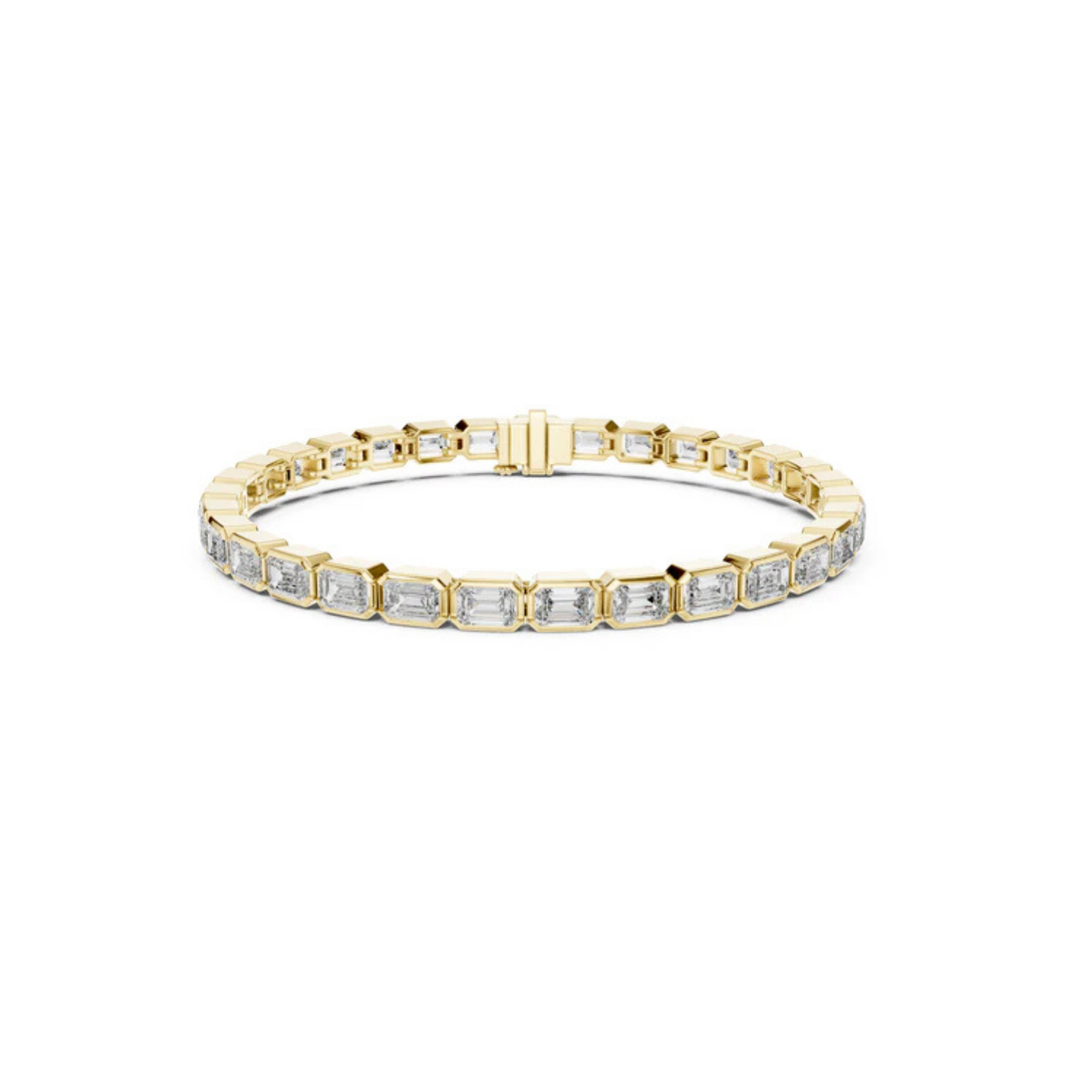 Emerald Lab-Grown Diamond Bracelet in 14K White Gold - Bridal Jewellery - Pure Carat