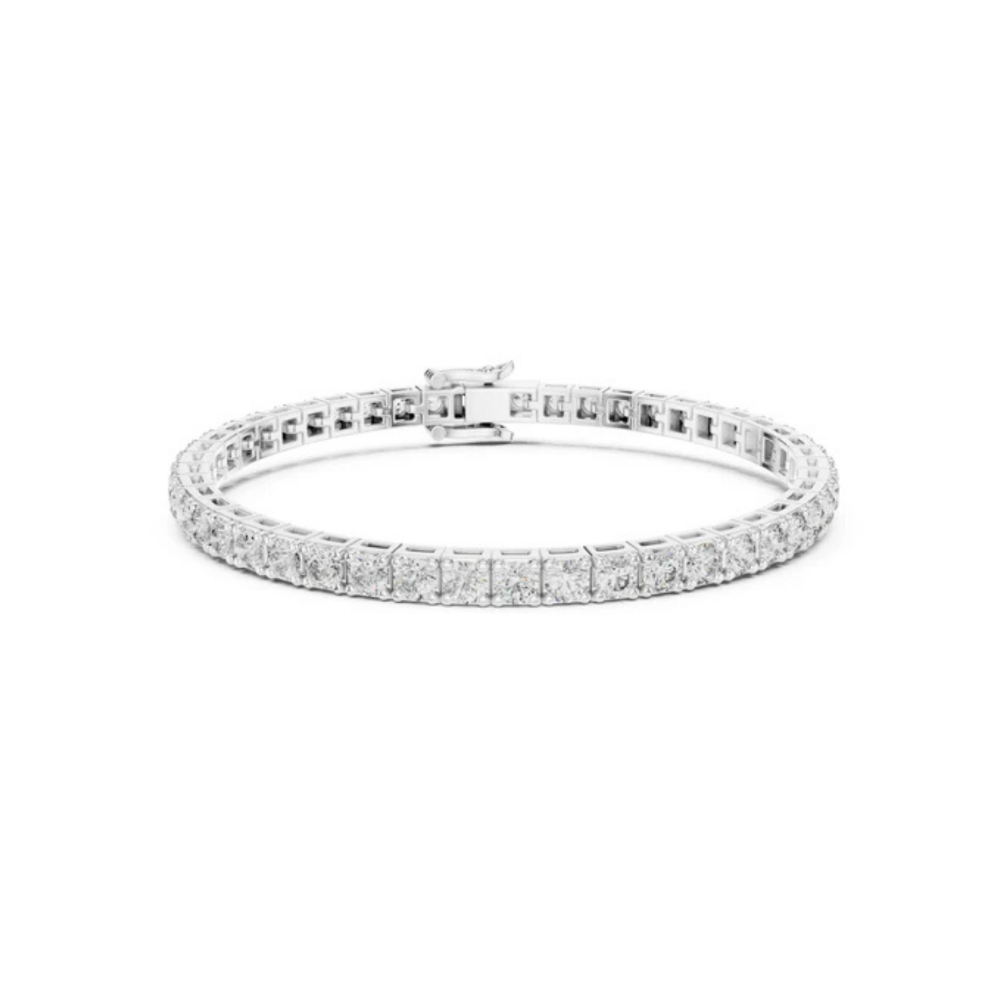 14k Yellow Gold Round Lab-Grown Diamond Office Wear Bracelet for Women | Pure Carat