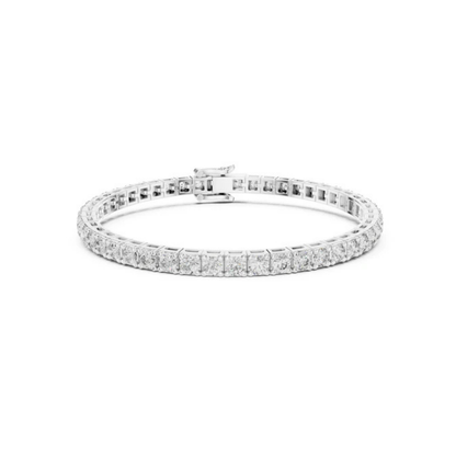 14k Yellow Gold Round Lab-Grown Diamond Office Wear Bracelet for Women | Pure Carat