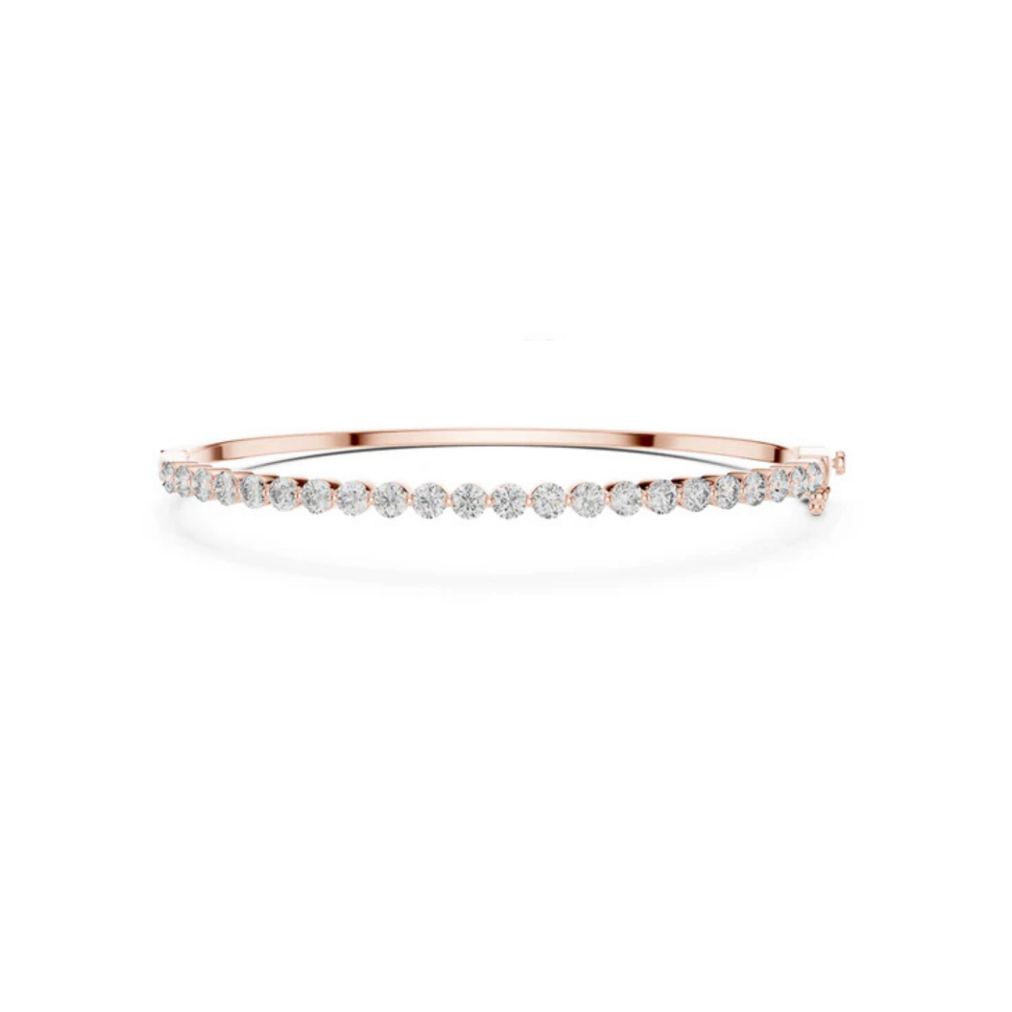 Pure Carat 18K Yellow Gold Round Cut Lab-Grown Diamond Bracelet – Women’s Party Wear
