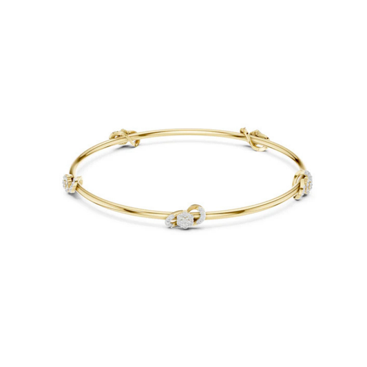 14K White Gold Round Lab-Grown Diamond Bracelet for Women | Engagement Wear | Pure Carat