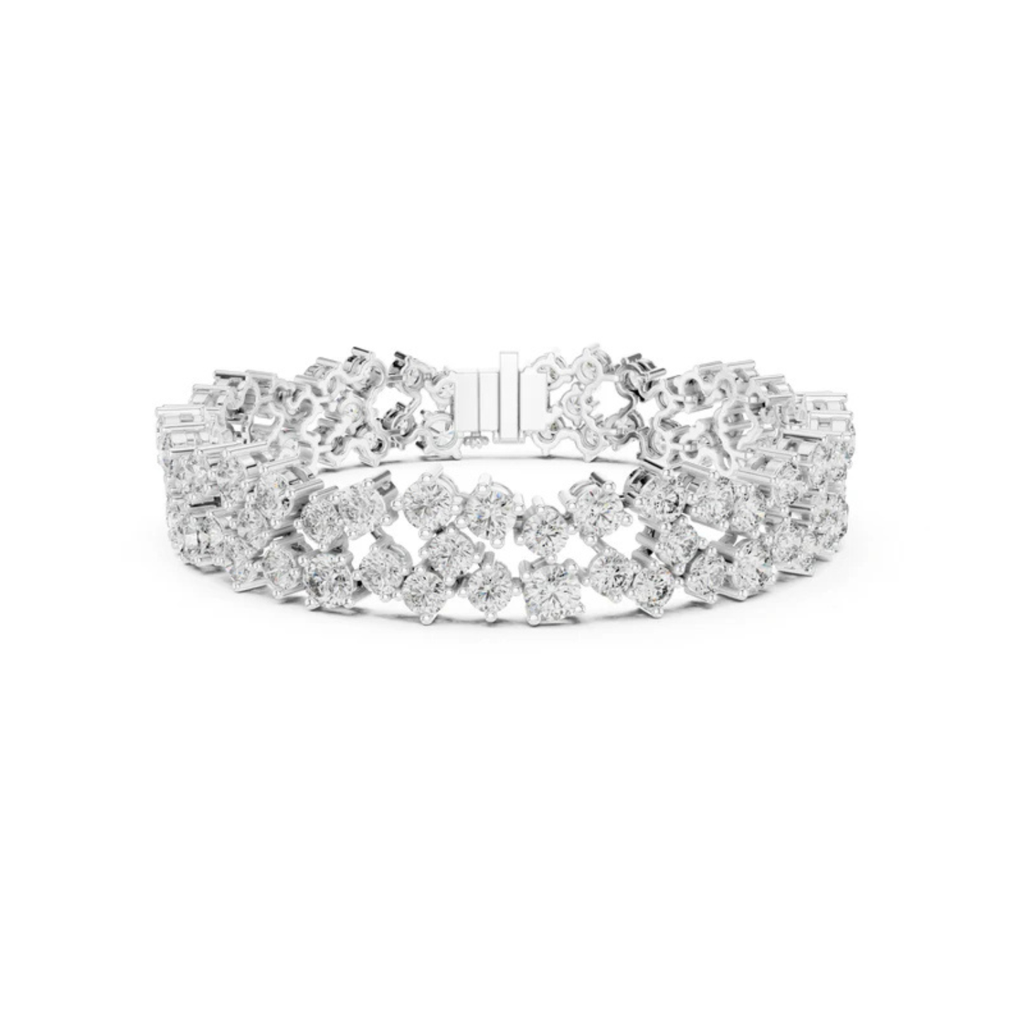 18k Yellow Gold Pear/Oval/Marquise/Emerald Lab-Grown Diamond Anniversary Bracelet | Pure Carat