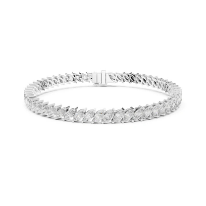 14k Yellow Gold Round Lab-Grown Diamond Office Wear Bracelet for Women | Pure Carat