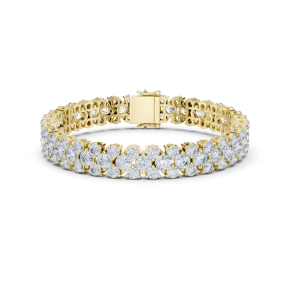 18k White Gold Marquise Lab-Grown Diamond Bridal Bracelet for Women | Pure Carat