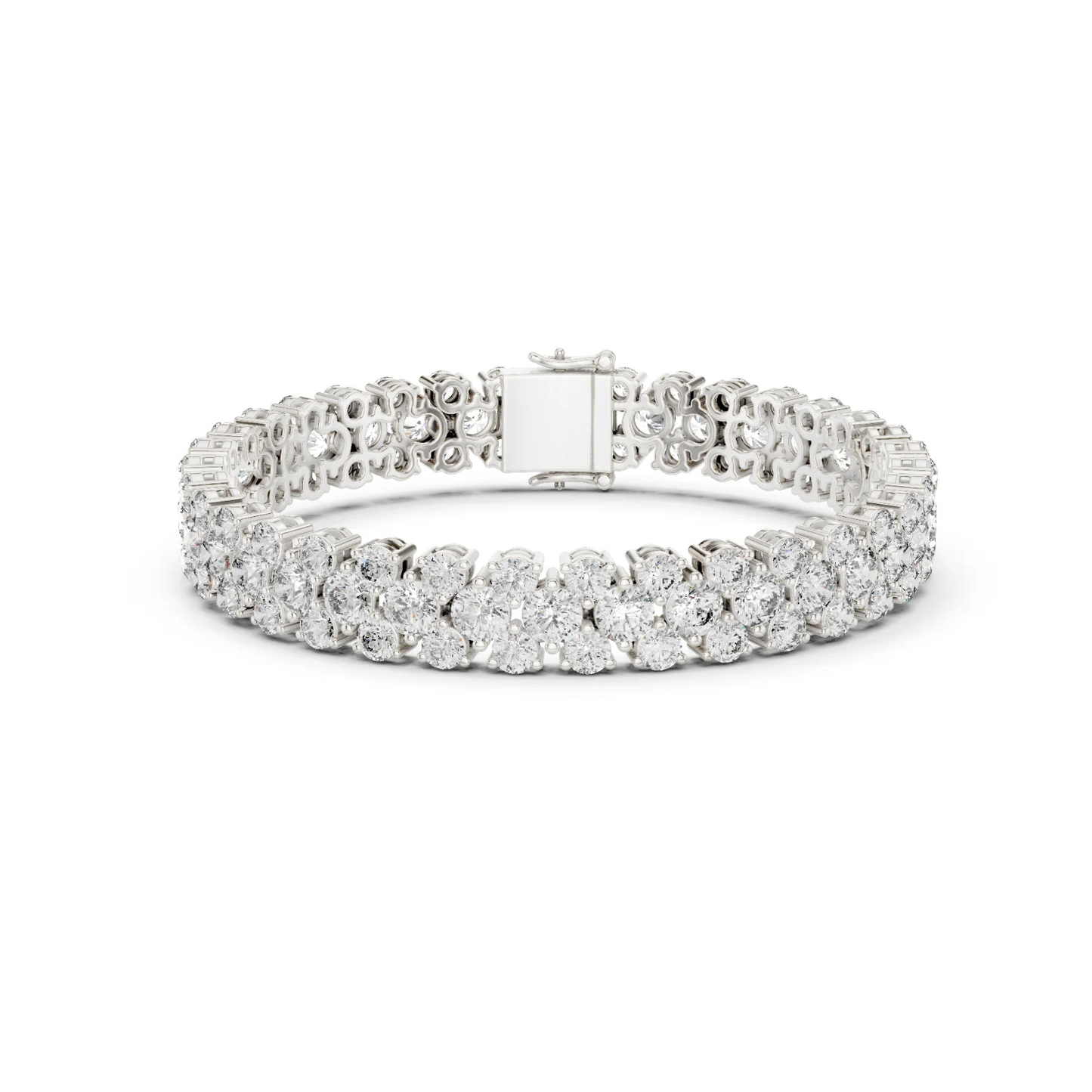 18k White Gold Marquise Lab-Grown Diamond Bridal Bracelet for Women | Pure Carat