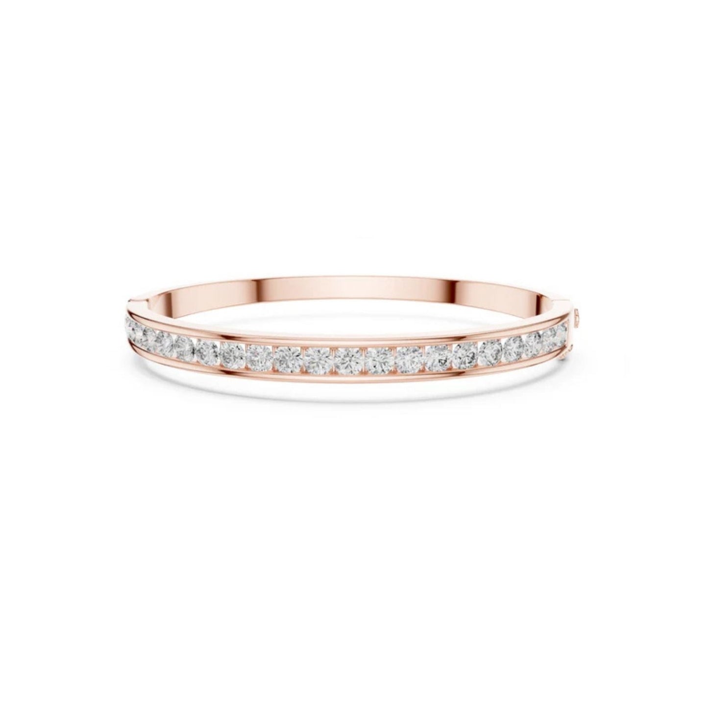 18k Yellow Gold Round Lab-Grown Diamond Party Wear Bracelet for Women | Pure Carat