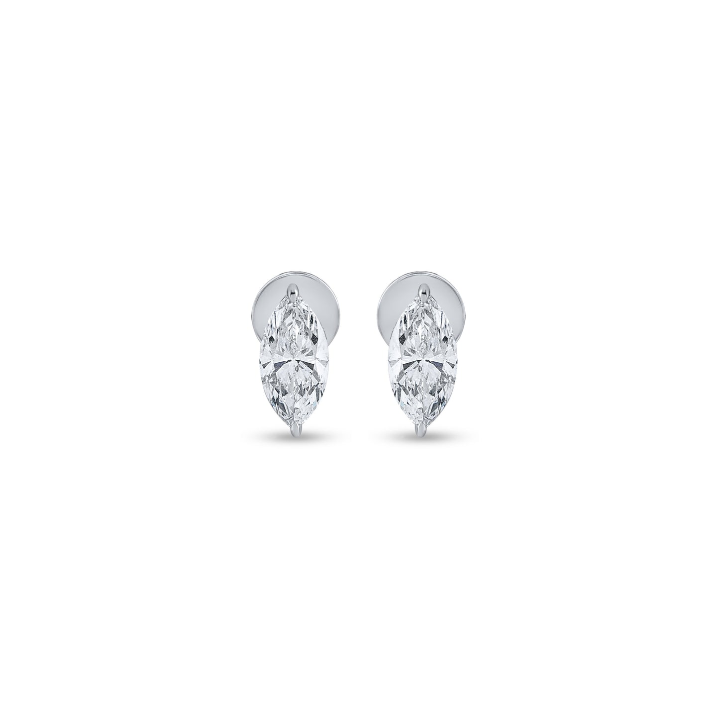 MRQ Cut Diamond Yellow Gold 14 K White Earring For Wommen |pure carat