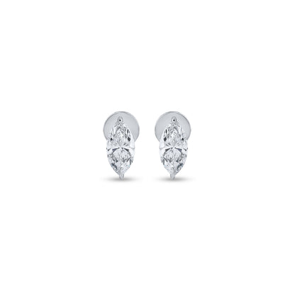 MRQ Cut Diamond Yellow Gold 14 K White Earring For Wommen |pure carat