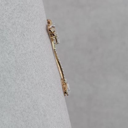 Princess Cut Diamond Dangle And Drop  Earrings.