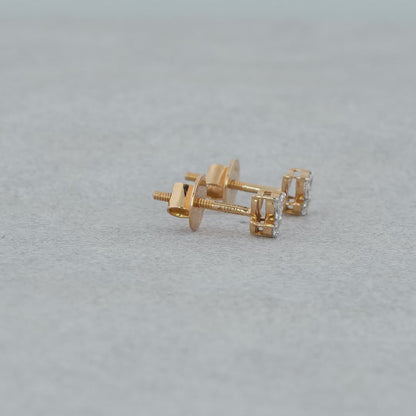 Diamond Butterfly Stud Earrings