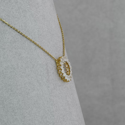 Circle Diamond Necklace