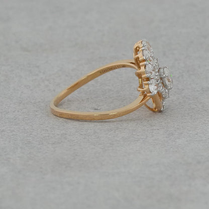 Swirl or Abstract Design Diamond Ring