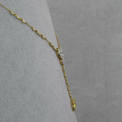 Royal Asscher Diamond Necklace