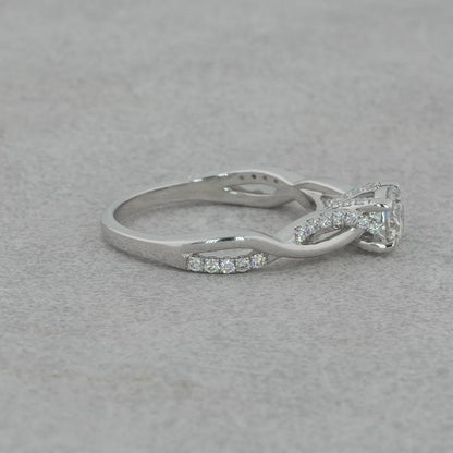 purecarat Infinity Solitaire diamond Engagement Ring