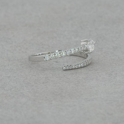 Dazzling Pear Moissanite Gold Ring - Perfect Gift purecarat.