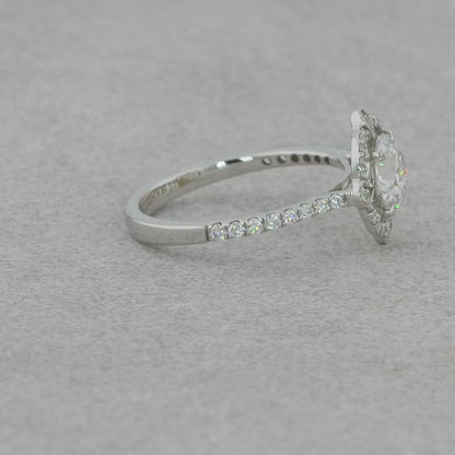 Purecarat Oval Cut Solitaire Diamond  Ring