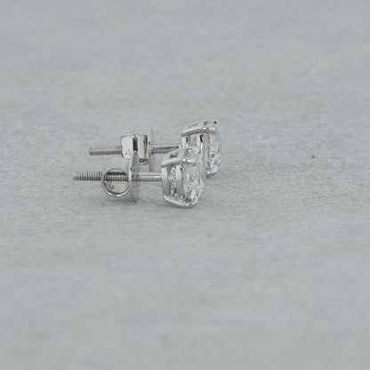 Solitaire diamond earrings
