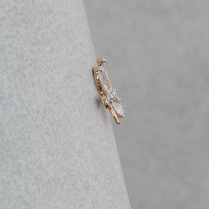 Diamond earrings with drops
