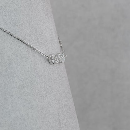 Stackable Gold and Diamond Necklace		.