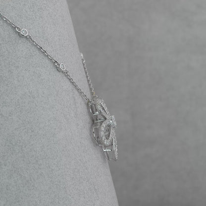 Diamond Flower Necklace