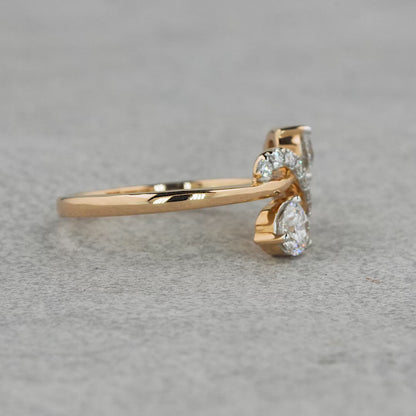 Infinity/Twist Design Diamond Ring