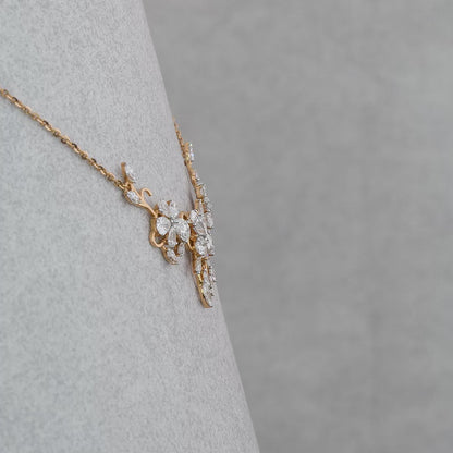 Marquise diamond necklace