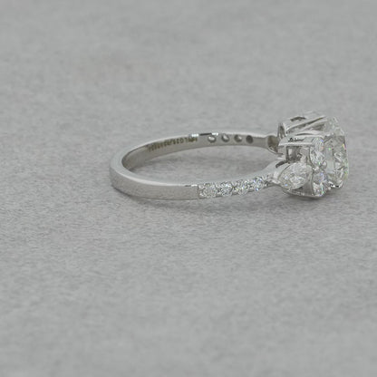 Yellow gold 3 diamond engagement rings