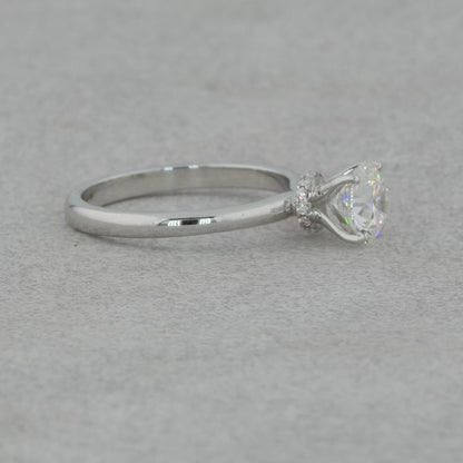 Round Moissanite Solitaire Ring