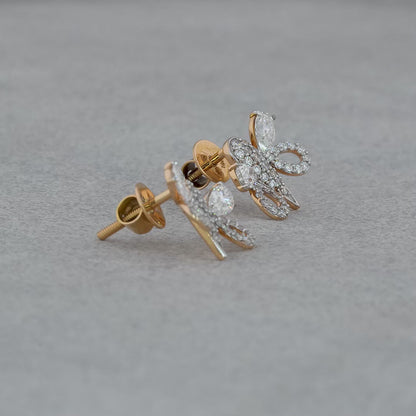 Butterfly diamond  earrings