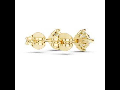 18K White Gold Cushion Square Cut Diamond Stud Earrings for Women | Wedding Wear | Pure Carat