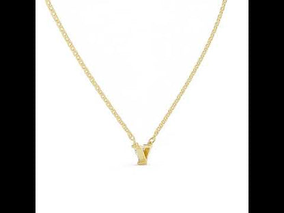 Pure Carat 18K Rose Gold Pendant with Triangle Lab-Grown Diamond - Bridal Collection