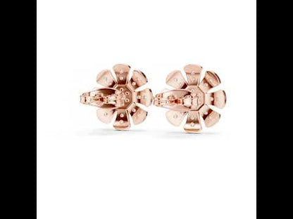 18K Yellow Gold Round Lab-Grown Diamond Everyday Wear Earrings for Women | Pure Carat