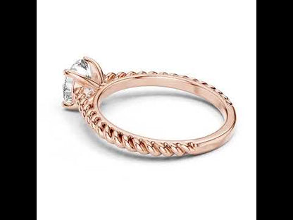 Women’s Round Lab-Grown Diamond Solitaire Ring in 14K Yellow Gold