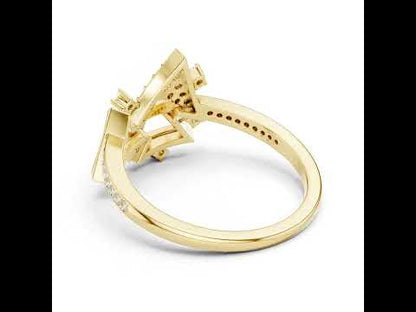 14K Yellow Gold Round Lab-Grown Diamond Bridal Ring for Women | Pure Carat